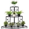 3 Tier Floral Corner Metal Plant Pot Rack