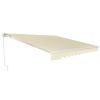 13  8 Feet Retractable Patio Awning Aluminum Deck Sunshade-Beige