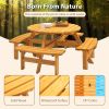 72'' Fireplace Mantel Wooden Wall Mounted Floating Shelf 8" Deep Solid Pine Wood,Natural
