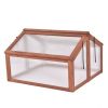 Double Box Garden Wooden Greenhouse